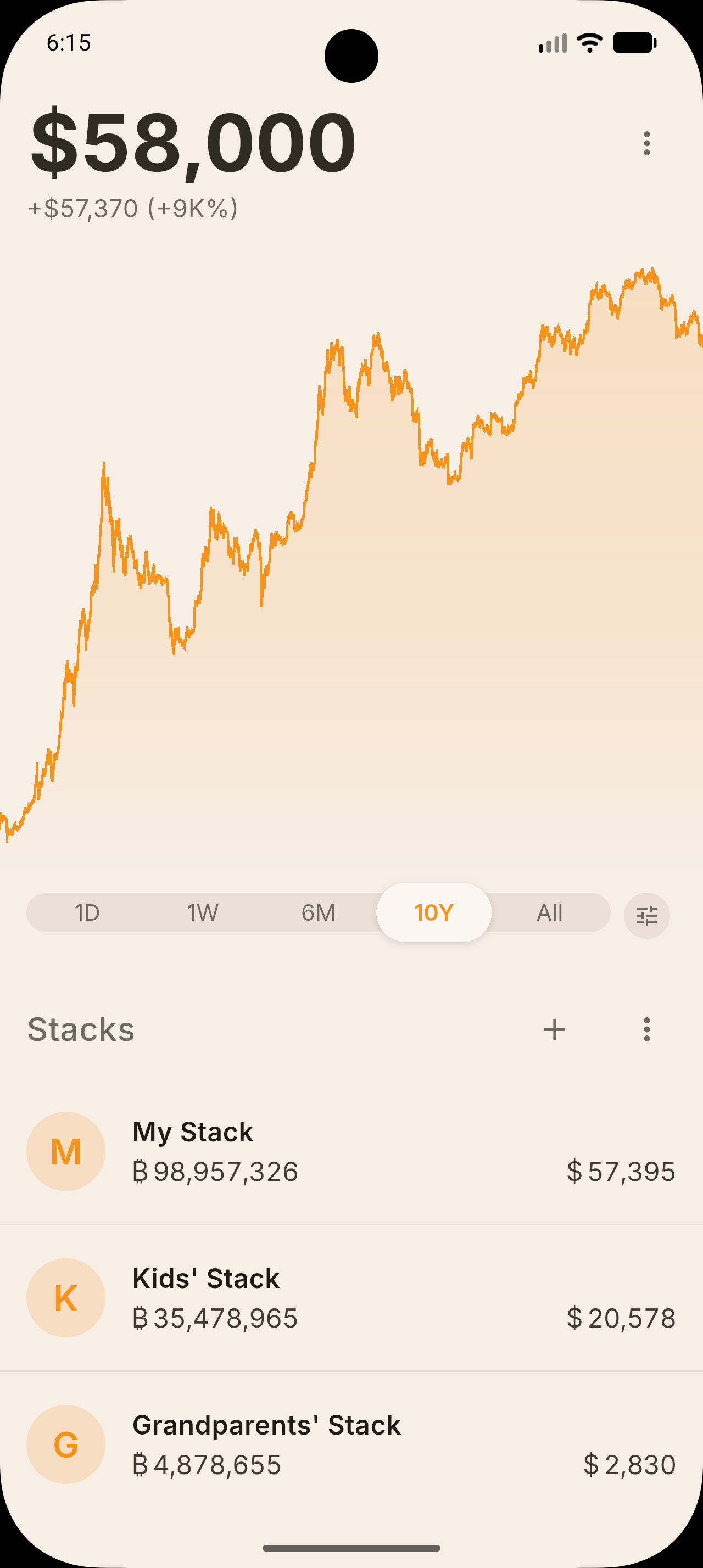 Open Bitcoin Tracker — Salmon Press screen